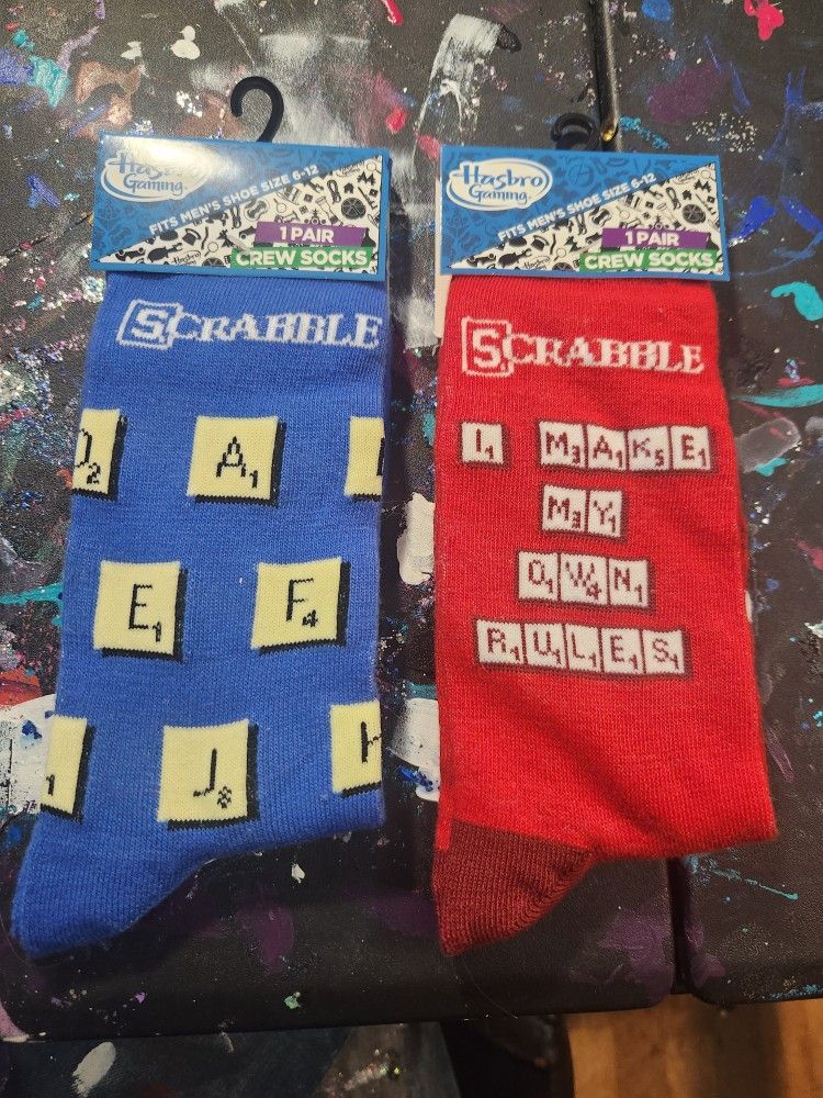 $5 Each Adult Scrabble Socks