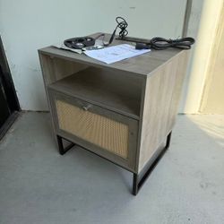 Brand New Night Stand End Table With Electrical Outlets 
