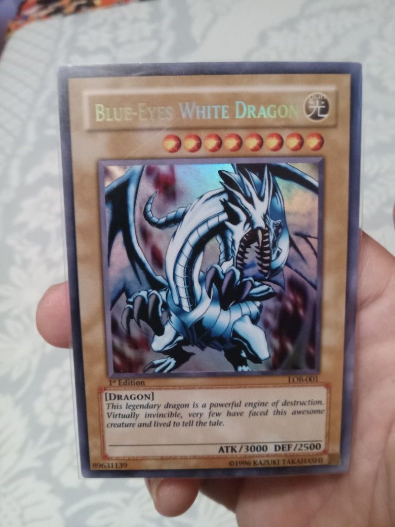 YuGiOh Blue Eyes White Dragon LOB 1st Edition NM