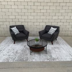 *Free Delivery* Modern Gray Chairs Couch Sofa