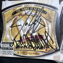 WWE JOHN CENA AND THE TRADEMARC SIGNED YOU CANT SEE ME MUSIC CD