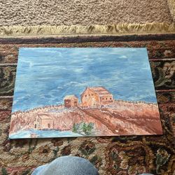 Signed Painting Farm 
