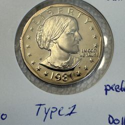 1981-S DCAM SUSAN B ANTHONY (Type 1)
