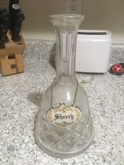 Crystal sherry bottle