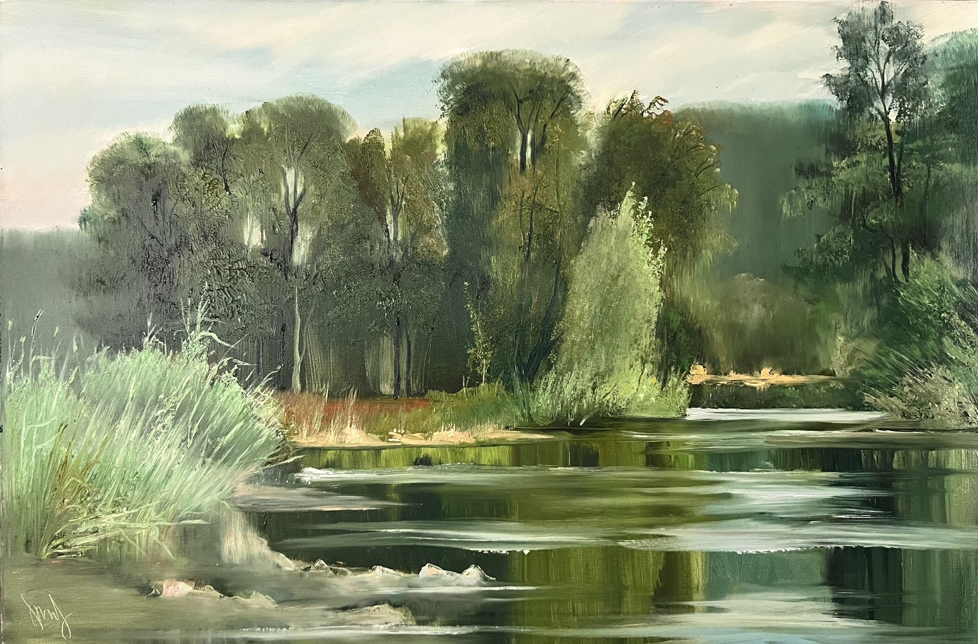 Painting. Canvas. Oil. 24/36 inch. $IS NOT POSTER! Price $350