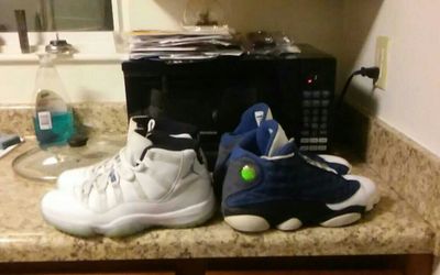 Legend 11s Size 9.5. Flint 13 size 10