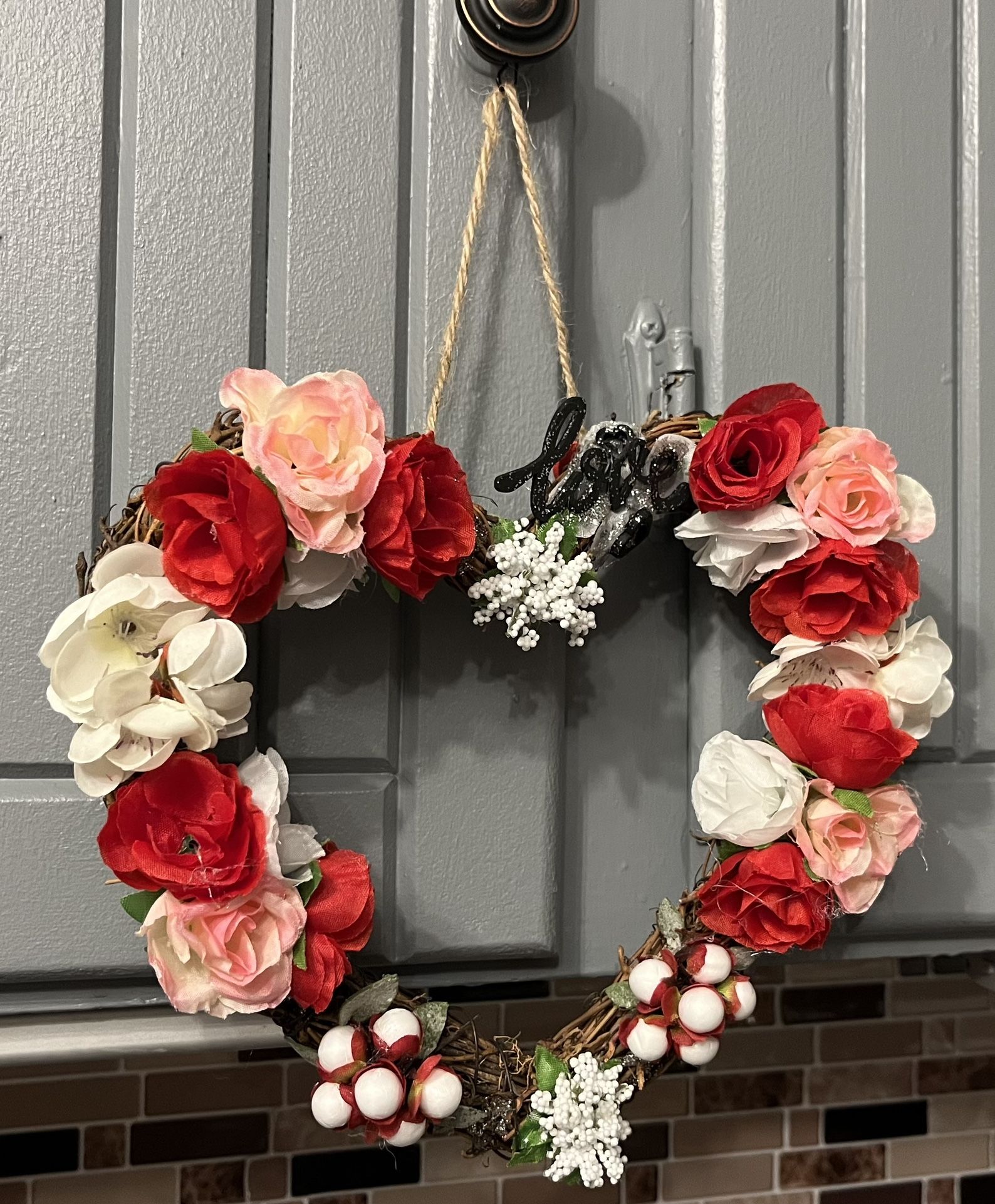 Valentine wreath