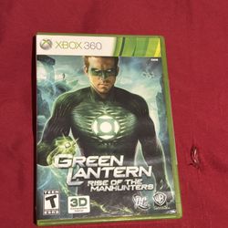 Green Lantern : Rise Of Manhunters Xbox 360 With Manual