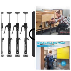 Third Hand Support Pole Heavy Duty, Cabinet Jacks for Installing Cabinets with 200 LBS Capacity and Expand from 15-4/5 to 23-3/5 in, 4-PC