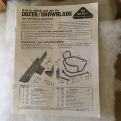 Small Dozer Snow Blade Fit Tiller 
