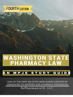 2026 The RxPharmacist WA State Pharmacy Law Guide