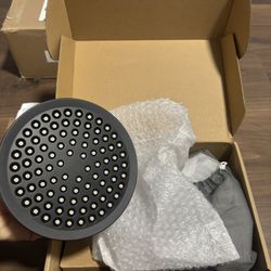Matte Black 8" Modern Round Rainfall Shower Head - LIWEIKE
