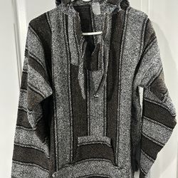 Artesanias Mickey Baja Jacket Mens Sz Medium Hoodie Surfer 