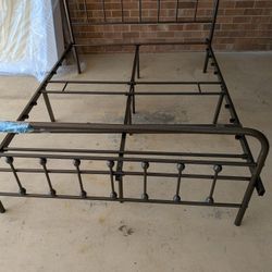 Full Size Frame And Mattress 