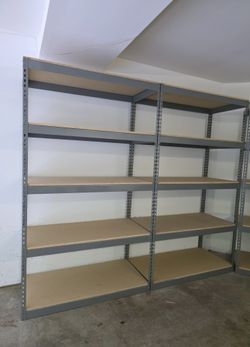 Garage Storage Rack Shelves 48 in W x 24 in D 5 Tier Boltless Shelving Delivery Available
