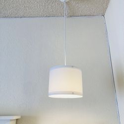 IKEA RINGSTA Pendant Lights – Set of 2 – White Cylinder Shade