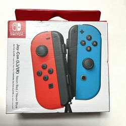New Nintendo Switch Joy-Con Controllers Neon Red and Neon Blue (L/R)