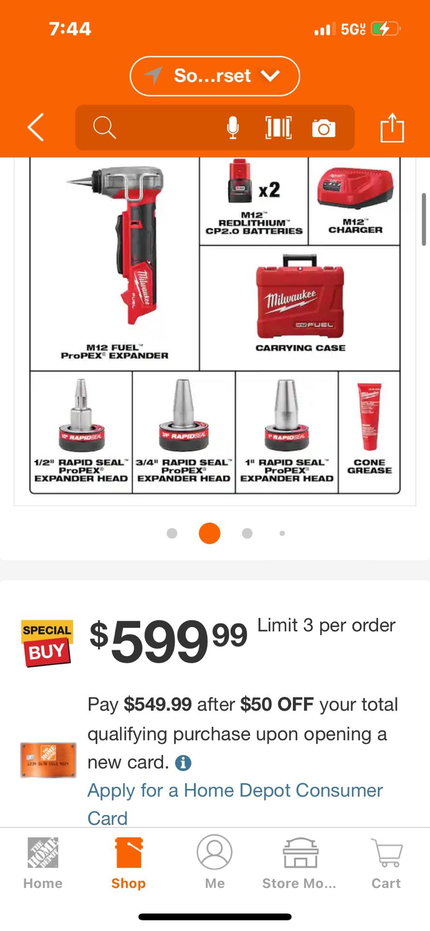 Milwaukee M12 Fuel Pex Expansion Kit With Batteries