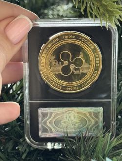 XRP Coin In Protective Case