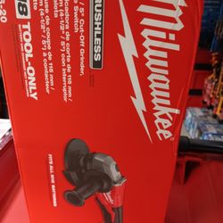Milwaukee M18 Brushless 4-1/2" / 5" Cut-Off Grinder, Paddle Switch. Tool-Only 