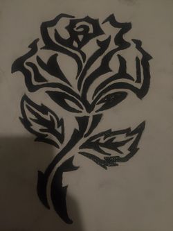 Rose painting
