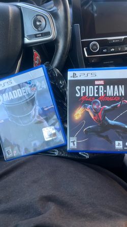 Madden NFL 24 and spider-man Miles Morales Ps5 games