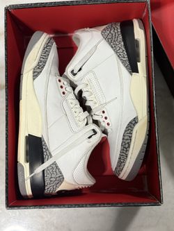 Jordan 3 White Cement Size 10 Used 