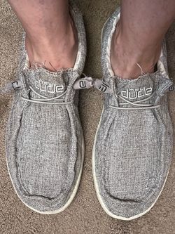 Hey Dude Men’s Wally Linen Shoes - Size 10