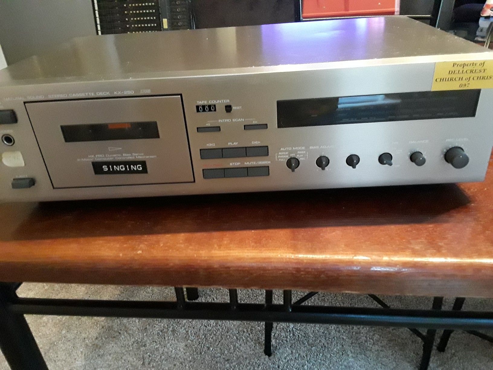 Yamaha kx-250 cassette deck player