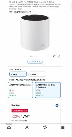 TP-Link Deco X55 Pro Model Mesh WiFi 6 Router