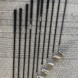 Cleveland RH tour action iron set 3-9, D, S, and 60 degree wedge with Graman CF310 graphite shafts