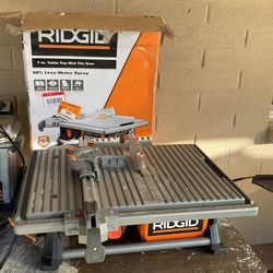 Ridge 7 In Table Top Wet Tile Saw