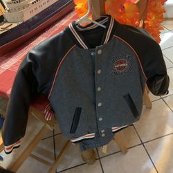 Vintage Kids Harley Davidson Jacket Reversible Size 3T 