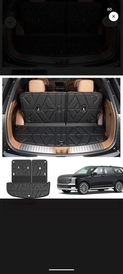 PWY Cargo Mat Replacement for 2026 Hyundai Palisade 7/8 Seat (Only Gas)