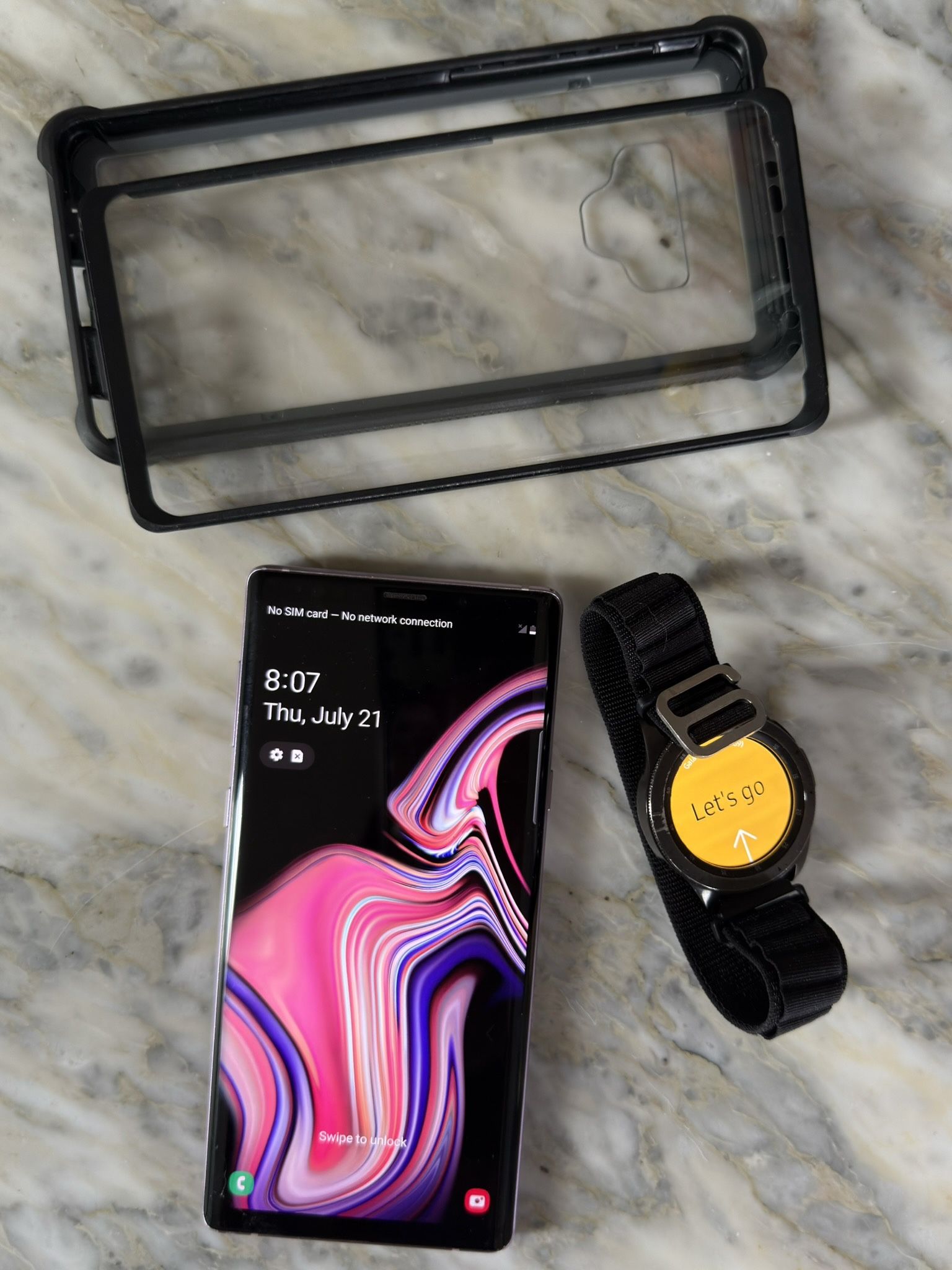 Samsung Galaxy Note 9 With Samsung Smart Watch