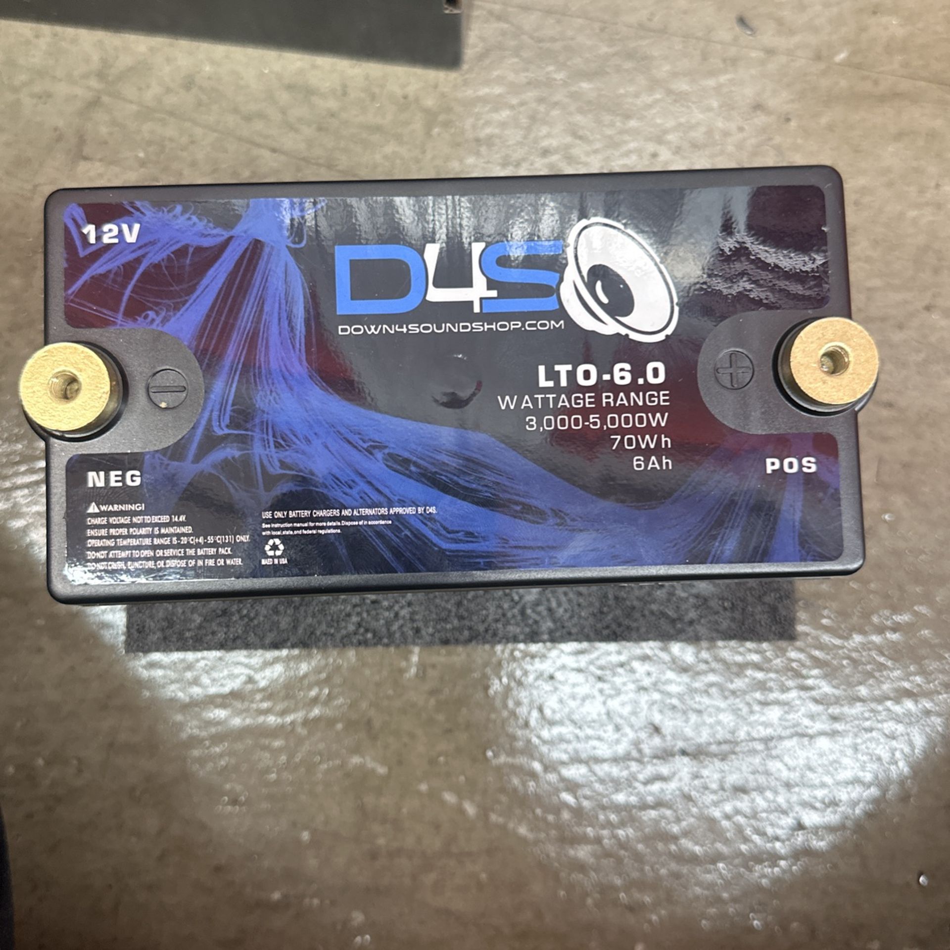 Car Audio LTO Lithium Battery 12volt 