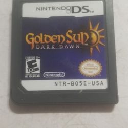 Nintendo DS game Golden sun dock dawn Use no case