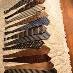 13 Ties For $35 Louis Vuitton J Garcia Hugo Boss  And More Silk