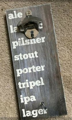 Bottle Opener. Hangs On Wall. Decorative! New.