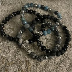 Men - Unisex Natural Gemstone Bracelets 