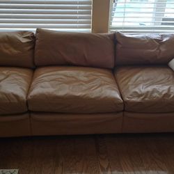 Leather couch vintage