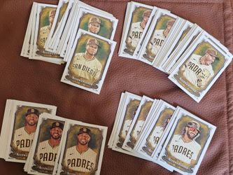 Lot of Machado, Tatis, Xander Bogaerts, and Luis arraez padres baseball cards