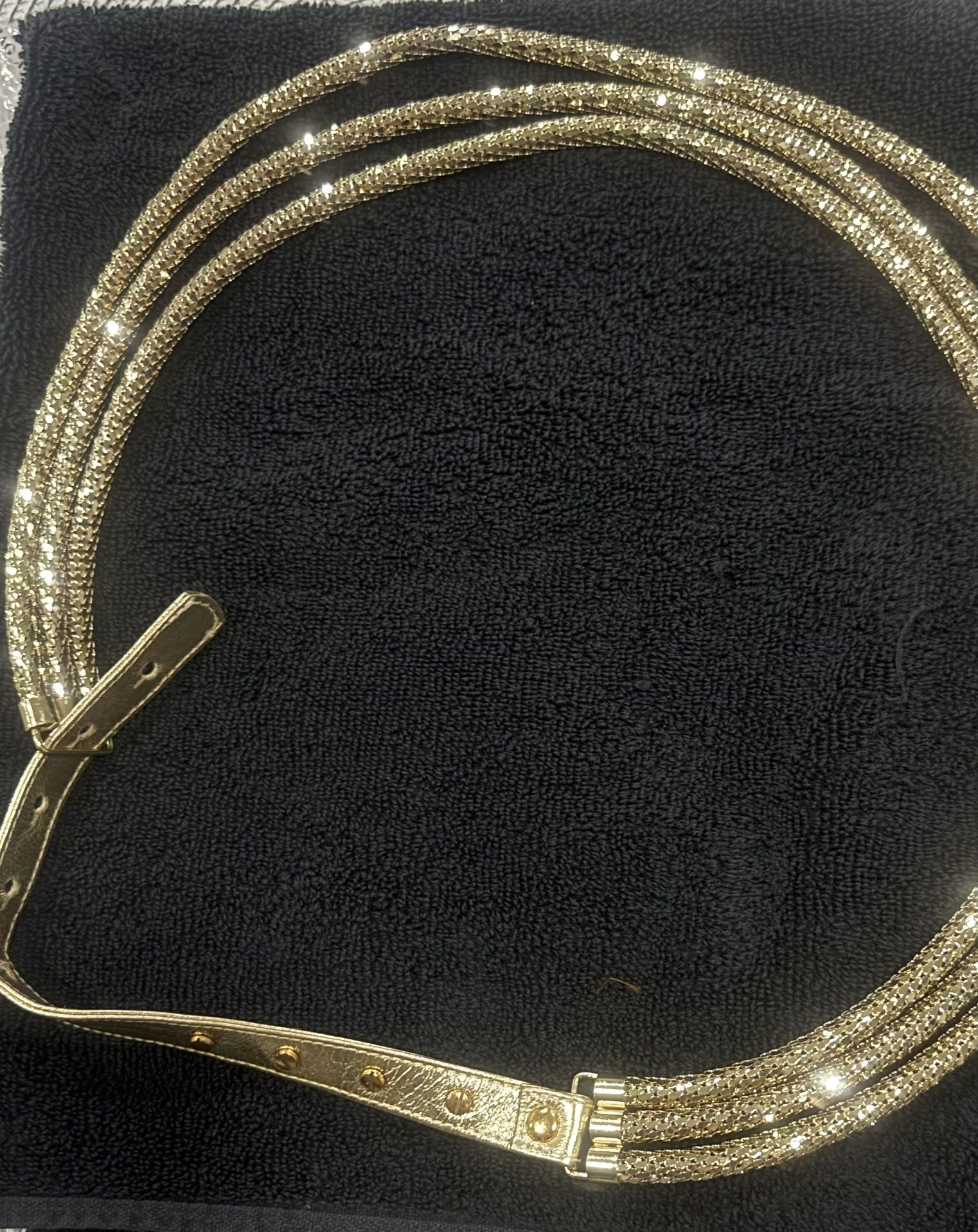 Rare Whiting & Davis Gold Belt