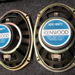 Old School Vtg” 6X9 Kenwood 2way Japan” Car Audio Speakers 