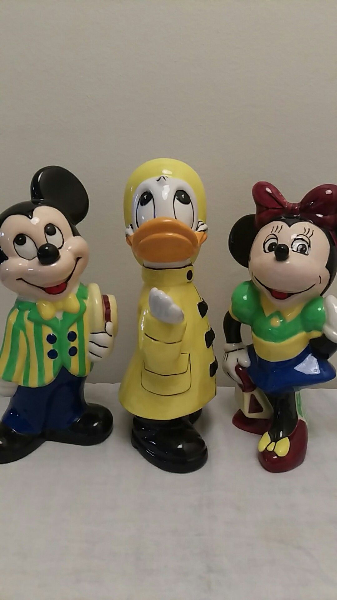 Mickey, Minnie Mouse & Donald Duck Figurines