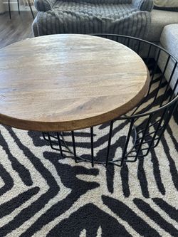 Wooden/iron Coffee Table