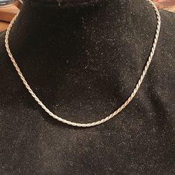 925 Silver Rope Chain 18 Inch