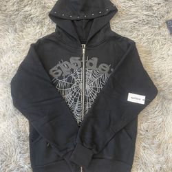 Black Spider Zip Up 