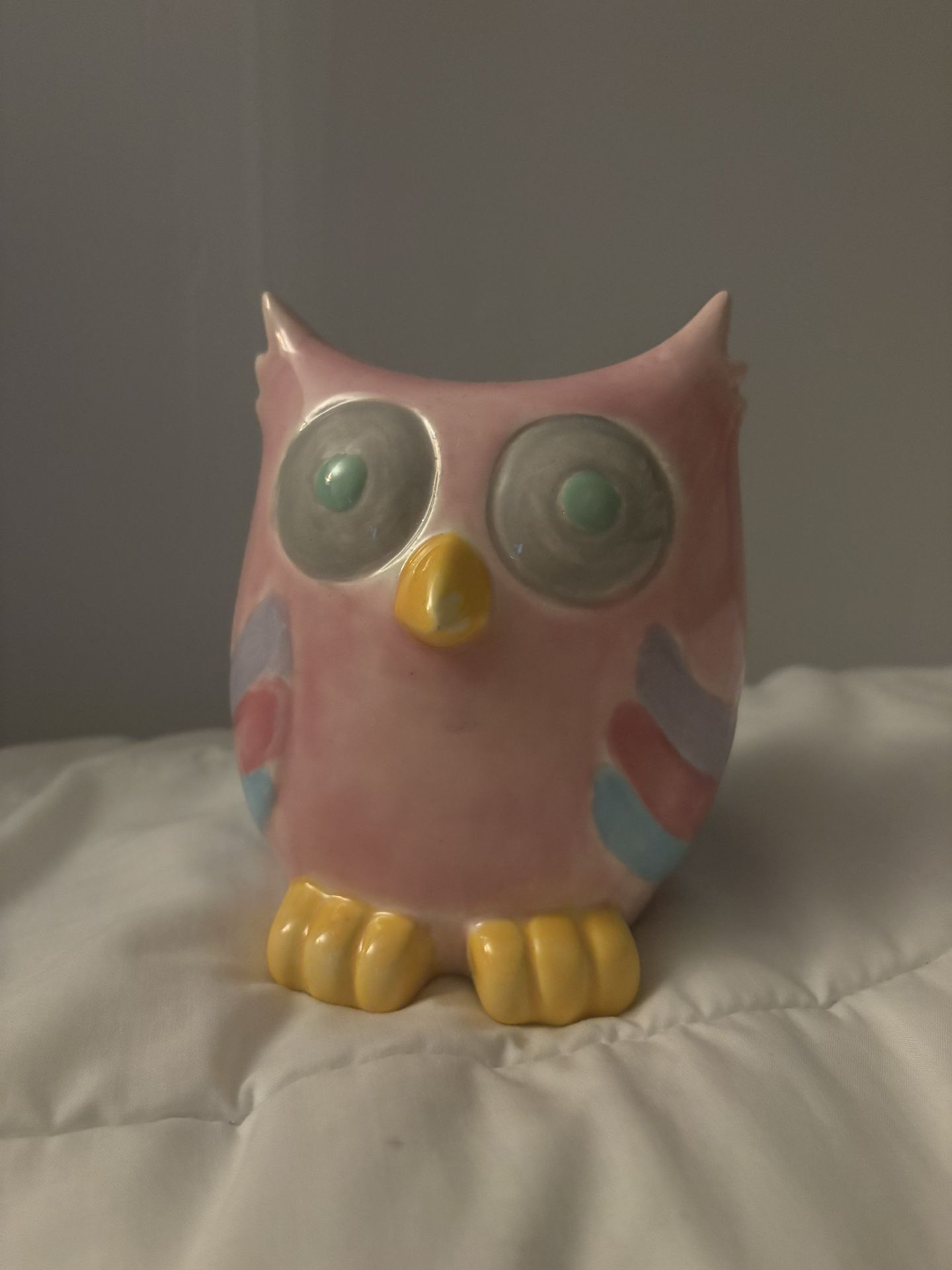 handmade owl piggy bank