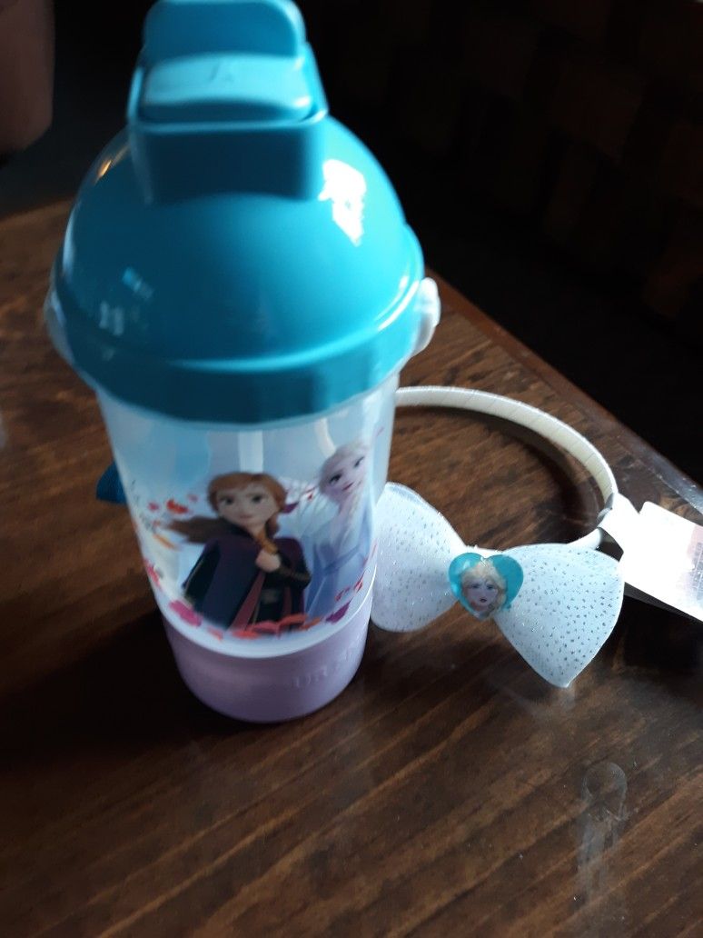 Frozen water Bottle and headband